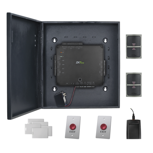 2 Doors Access Control Kit / 5,000 Users / 10,000 Events / PoE / No Software Required