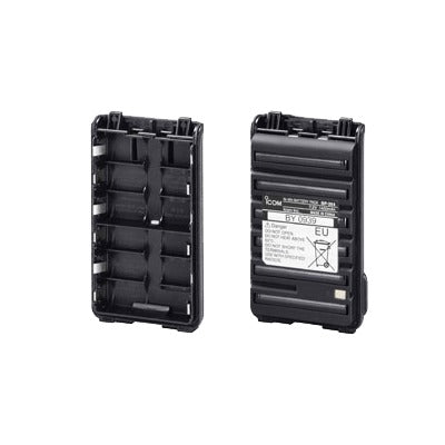 Alkaline Battery Case for IC-V80 Handheld Radio, Requires 6 AA batteries. (not included)  for IC-F3003/4003, F3103D/4103D, F3210D/4210D.
