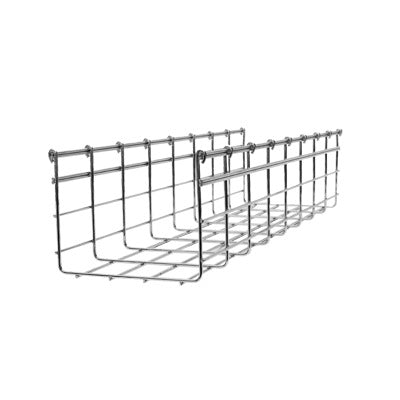 Wire Mesh Cable Tray 5.91/11.81 in (150/300 mm) Width, 9.84 ft (3m) Section