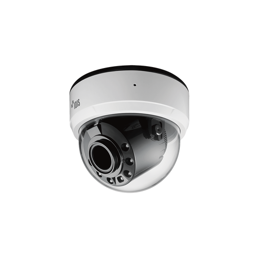 Full HD IR Dome Camera / NDAA Compliant, Motorized Vari-focal Lens (2.8 - 12 mm), Alarm IN / OUT PoE, WDR, IR LED 98.4 ft, 3-axis Design, ONVIF