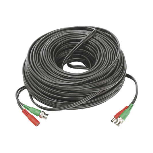 50 meters / Coaxial cable ( BNC ) + Power / 100% Copper / For 4K Cameras / Indoor use