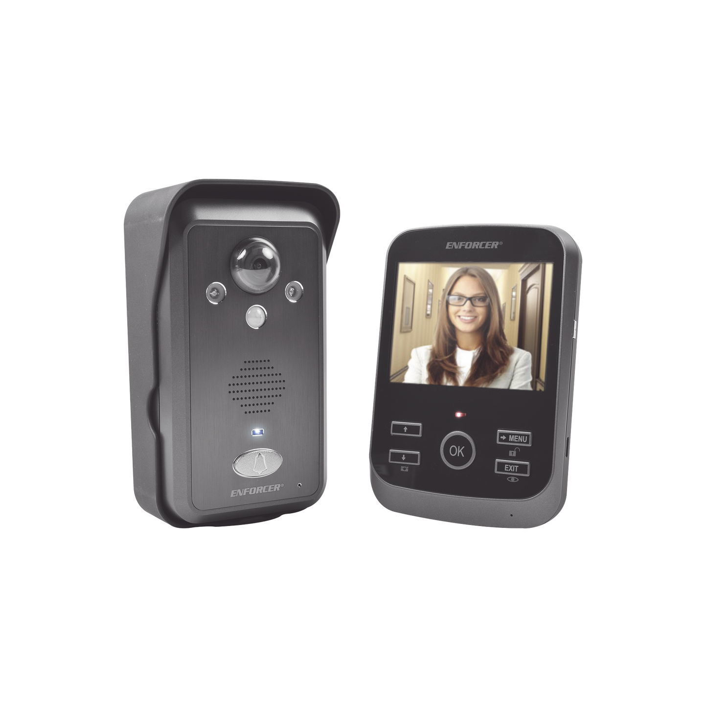 Wireless Video Door Phone  with battery rechargeable expandable to 3 monitors