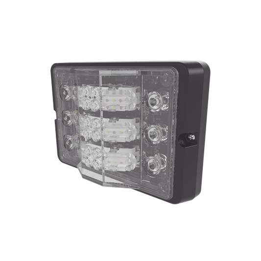 Directional light triple stack sere  red / clear