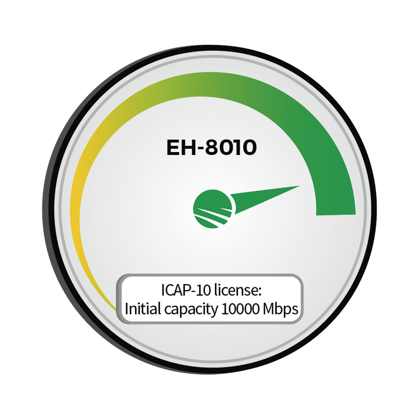 Initial capacity 10,000 Mbps (10Gbps)