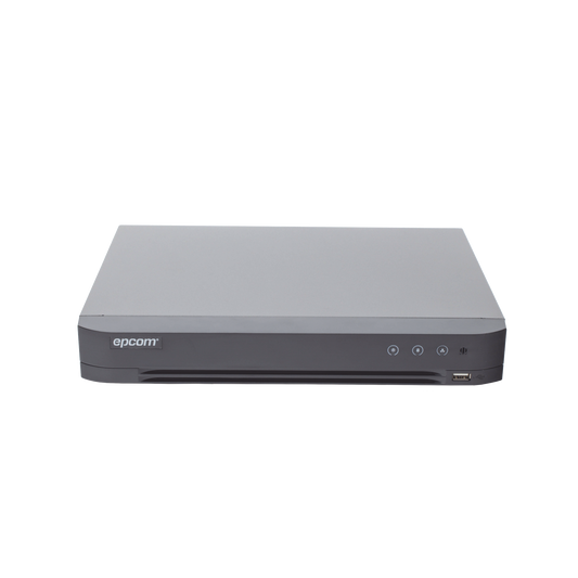 4 Megapixel DVR / 16 Channels TURBOHD + 8 IP Channels  / 1 Hard Disk Bay / Coaxitron Audio  / Avoid False Alarms / Video Output in Full HD