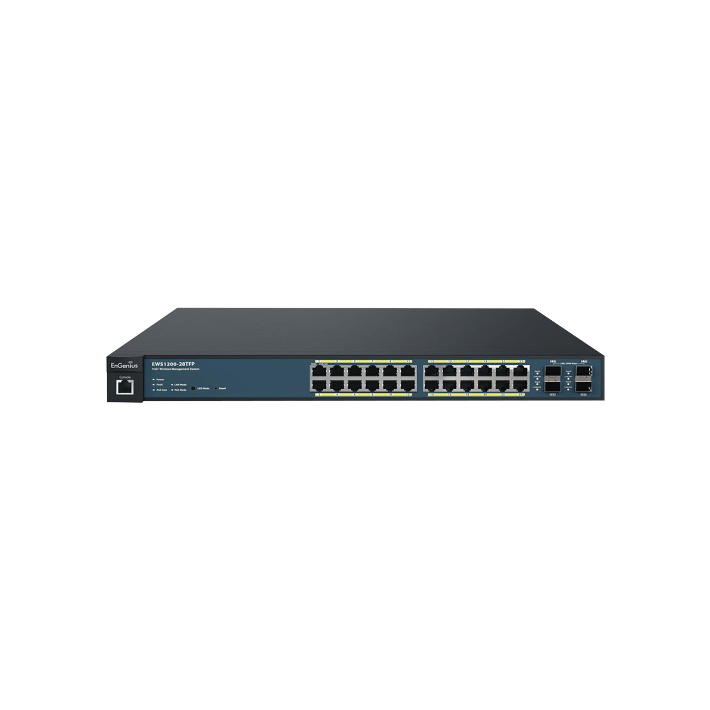 PoE Switch with 24 Gigabit Ports and 4 SFP Ports, Supports up to 410 W, with Controller Option for Neutron and Enturbo Series