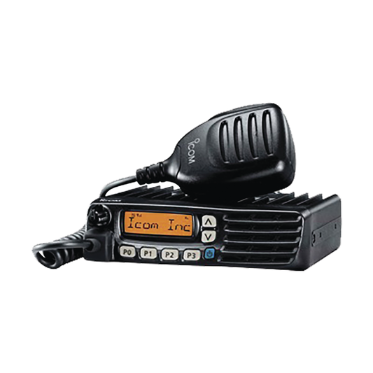 VHF Mobile Radio 136-174 MHz, 45 Watts, 128 Channels, 8 Zones, 6 Programmable Keys