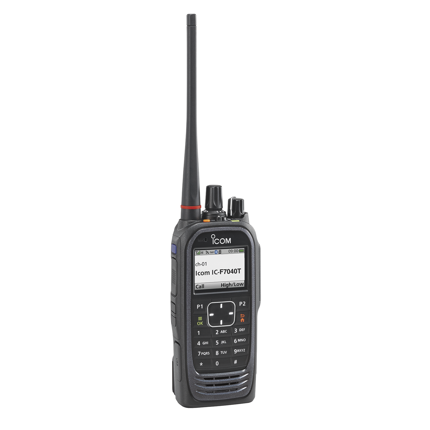 Portable UHF 10-key type Radio, 3W, 700-800MHz, 1024 Channels, Sumbmersible IP68. Compatible with P25 Conventional and Trunking.