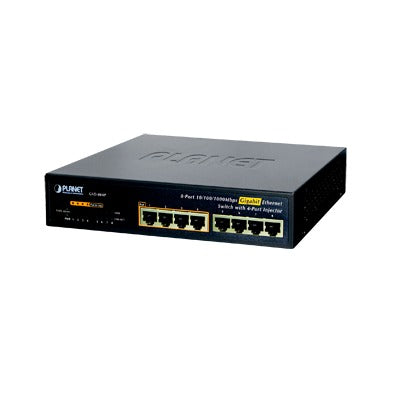 8-Port 10/100/1000 Mbps with 4-Port 802.3af/at PoE Gigabit Ethernet Switch