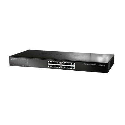 16-Port 10/100/1000 Mbps Gigabit Unmanaged Switch with Extended Mode for Distances up to 200m