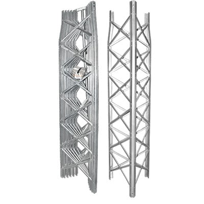 40 ft Self-support Tower, 5 Pre-assembled Sections, Hot-dip Galvanized (6 ft² @ 70.7 MPH).