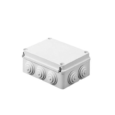 PVC Junction Box Self-extinguishable with 6 Inputs, Screw Cap (for Outdoors IP55)