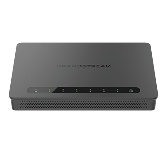 Gigabit VPN Router / Load Balancer / 30,000 NAT Sessions / 4 ports 10/100/1000 Mbps + 2 SFP ports (WAN/LAN) / 1 PoE Input Port (af/at) / 2 PoE Output Ports (af/at) / Compatible with GWN Cloud.