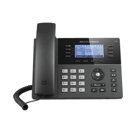 Powerful Mid-range IP Phone, 8 Lines with 4 Function Keys, 32 BLF Extension Keys Digital and 5-way Conference Gigabit PoE