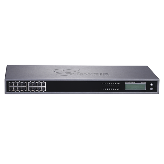 Grandstream 16-Port FXS Analog VoIP Gateway, 1 50-pin Telco with Rackmount