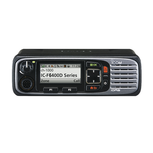 Mobile digital radio with 1024 channels, on range 136-174MHz, GPS and bluetooth built in, LCD color display. Microphone, power cable and mounting bracket included.