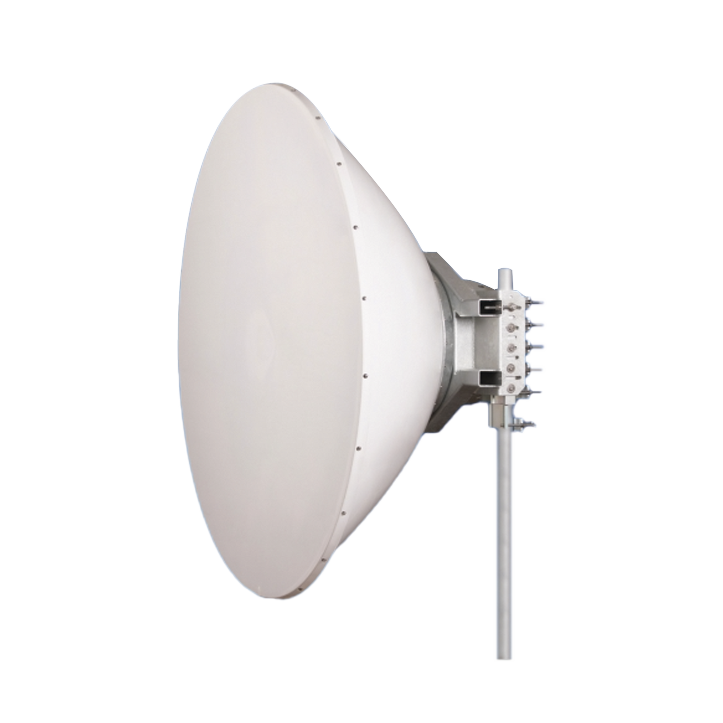 6-ft directional antenna, frequency (4.9 to 6.1 GHz), 38 dBi gain, Stainless steel bracket, 90º and 45º polarity, includes mounting.