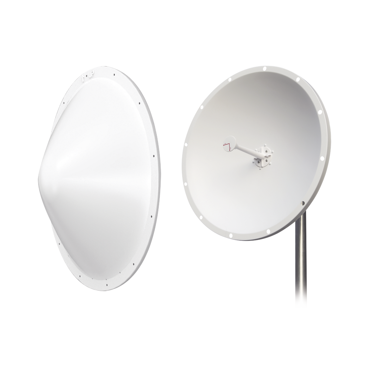 Antenna and radome kit, 28 dBi gain, extended frequency range (4.9 to 6.5 GHz), N-female connectors, includes jumper, distance up to 15 km