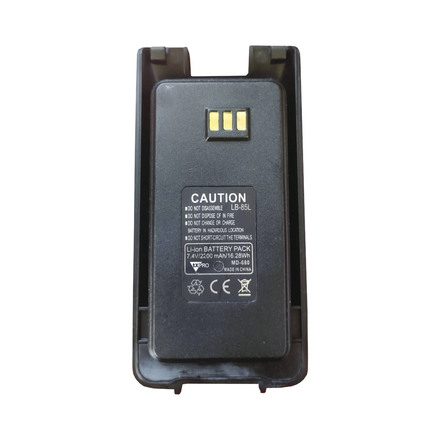 Li-Ion Battery 7.4 V @ 2200 mAh for Handheld Radios TX680