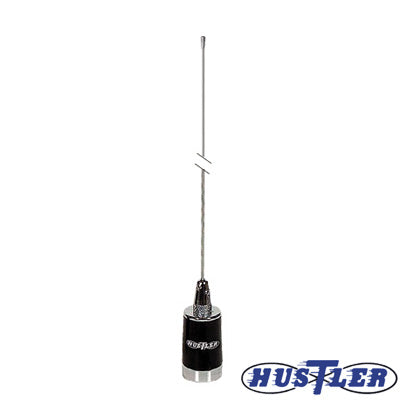 VHF Mobile Antenna, Field Adjustable, Frequency Range 148 - 174 MHz, 3 dB gain, 200 W, 130 cm / 51 in. maximum length.