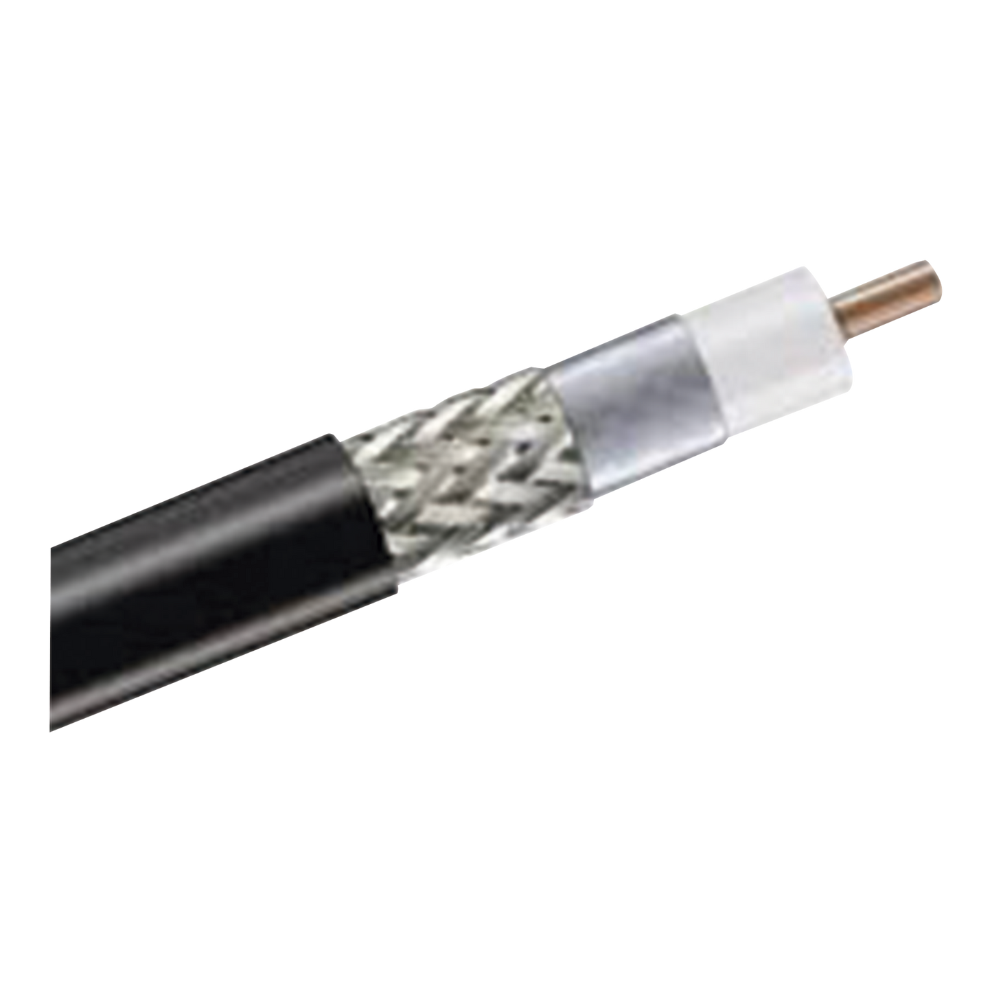 LINKEDPRO Coaxial Cable 1000 ft Reel RG-8 50 Ohms with Copper Clad Aluminum Conductor and Tinned Copper Coated Aluminum Mesh