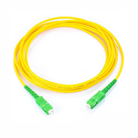 Singlemode Fiber Optic Jumper SC/APC-SC/APC Simplex, yellow, 3 meters