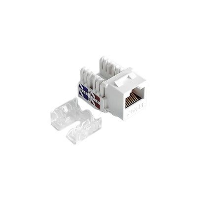 Module Jack Keystone for faceplate Cat6 with 110 (Punchdown) - White Color