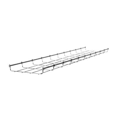 Wire Mesh Cable Tray, Electro Galvanized, up to 52 Cat6 Cable, Section 9.84ft (3m), 1.3/3.94 in (33/100mm) Width