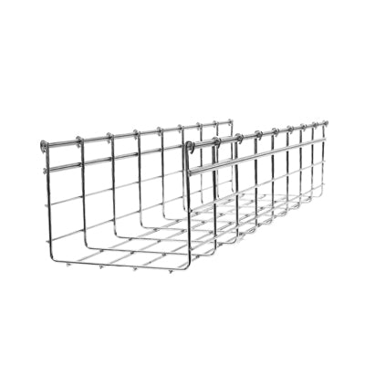 Wire Mesh Cable Tray, up to 553 Cat6 Cables (4.567/11.81 in)116/300 mm Width, 9.84 ft (3m) Section