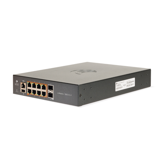 Switch cnMatrix EX1010-P  de 8 puertos PoE 802.3af/at y 1 SFP, 75 W,  Capa 2,  gestión en la nube