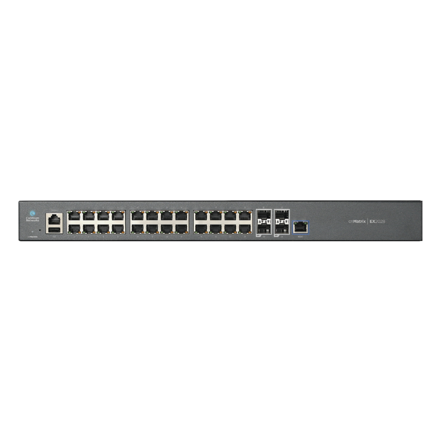 (MX-EX2028XXA-U) cnMatrix Switch / 24-ports Smart Gigabit Ethernet / 4 SFP / Cloud Management