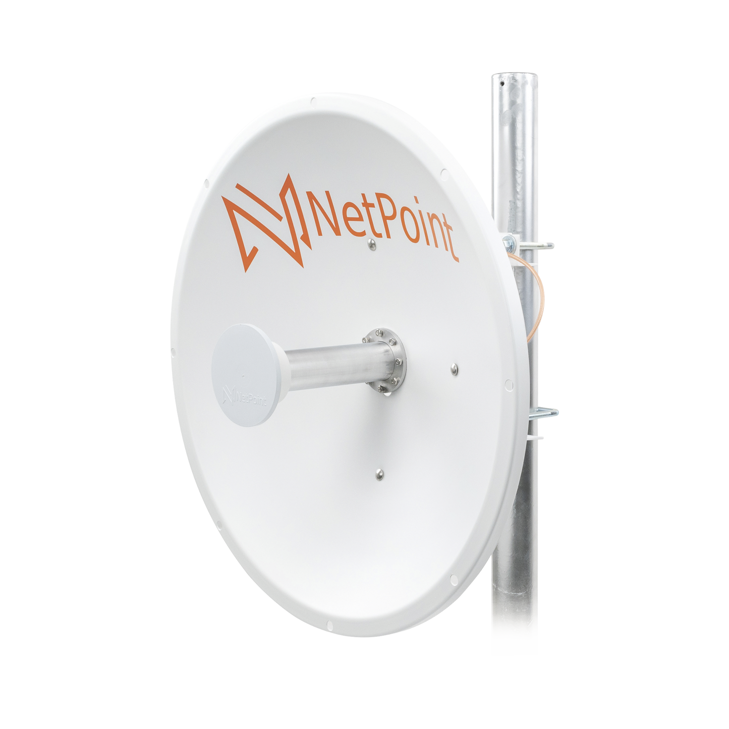 Directional Antenna, 1.96 ft Diameter, 4.9-6.4 GHz, Gain 30 dBi with SLANT, 2 N-Female Connectors
