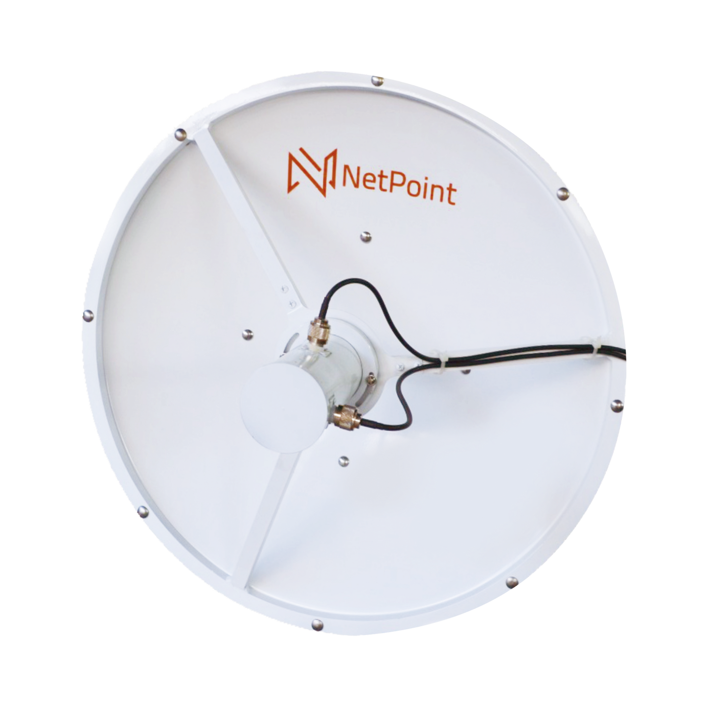Directional Antenna, 1.96 ft Diameter, 3.3-3.9 GHz, Gain 27 dBi with SLANT, 2 N-Female Connectors
