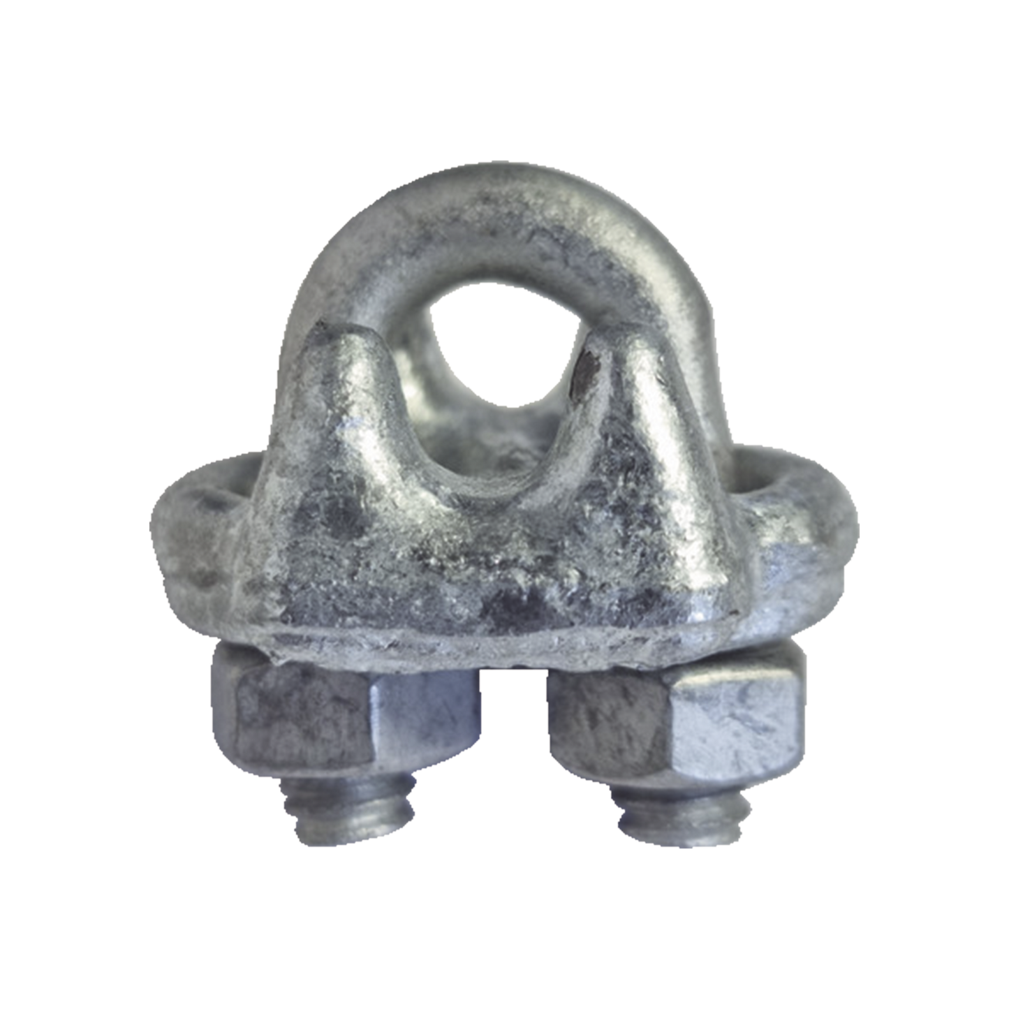Forged Steel Clamp, Cable Clip for 1/4" Hot-Dip Galvanized Steel Cable.