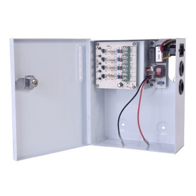 Professional Power Supply 12 Vdc @ 4 A / Up to 4 Cameras / With Backup Battery Capacity / Requires Battery / Input Voltage: 96-264 Vac