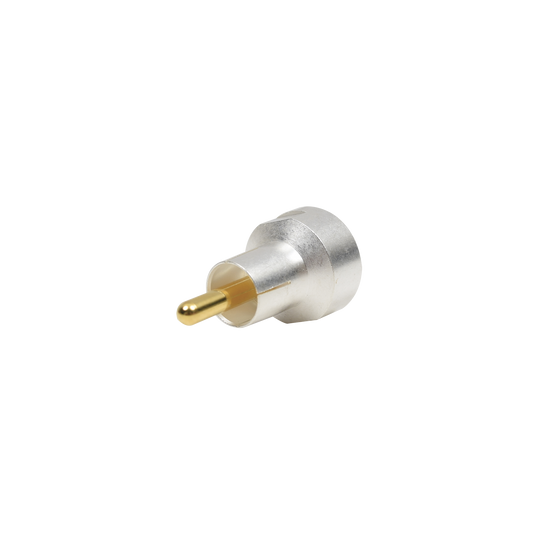 UNIDAPT Female Adaptor to RCA Male. Silver / Gold / PTFE.