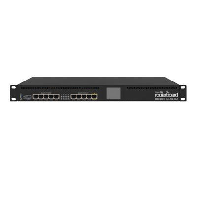 RouterBoard, CPU 2 Cores, 10-Port Gigabit Ethernet, 1-Port SFP, 1 GB Memory, License Level 5, Rack Mount