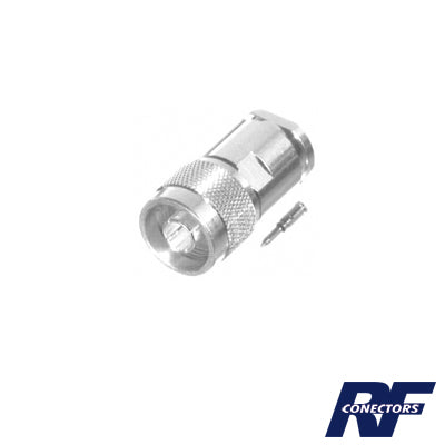 N Male Connector with AWG11 or AWG13 to Crimp on RG-8/U (BELDEN 8237), RG-213/U (8267), RG-214 (8268) Cables.