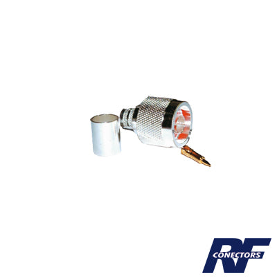N Male Connector to Crimp on LMR-400, 9913, CNT-400, RG8/U-SYS, RFLASH-1113, 7810A, 8214.