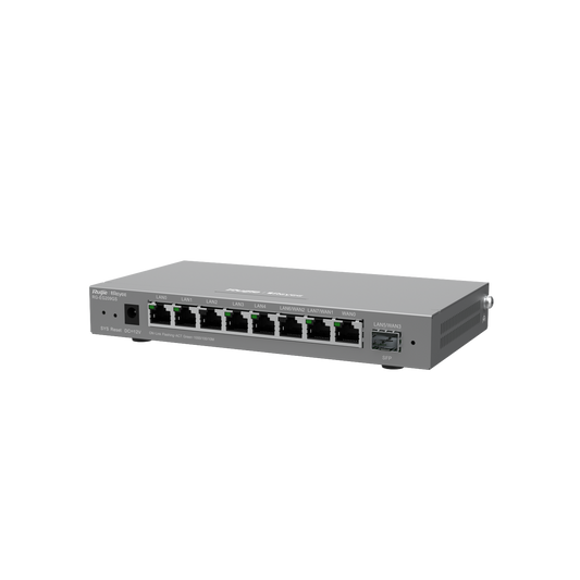RG-EG209GS Reyee 9-Port Gigabit Cloud Managed SFP Router, 8 Gigabit ETH, 1 SFP, 200 Users, Up to 600 Mbps