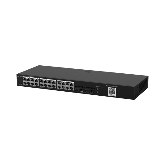 RG-NBS3100-24GT4SFP, 28-Port Gigabit Layer 2 Cloud Managed Non-PoE Switch, 24 Gigabit Ports, 4 SFP Uplink