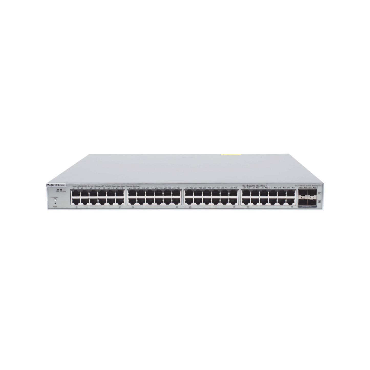 RG-NBS3200-48GT4XS-P, 48-Port Gigabit Layer 2 Cloud Managed PoE Switch, 4 * 10G Uplink