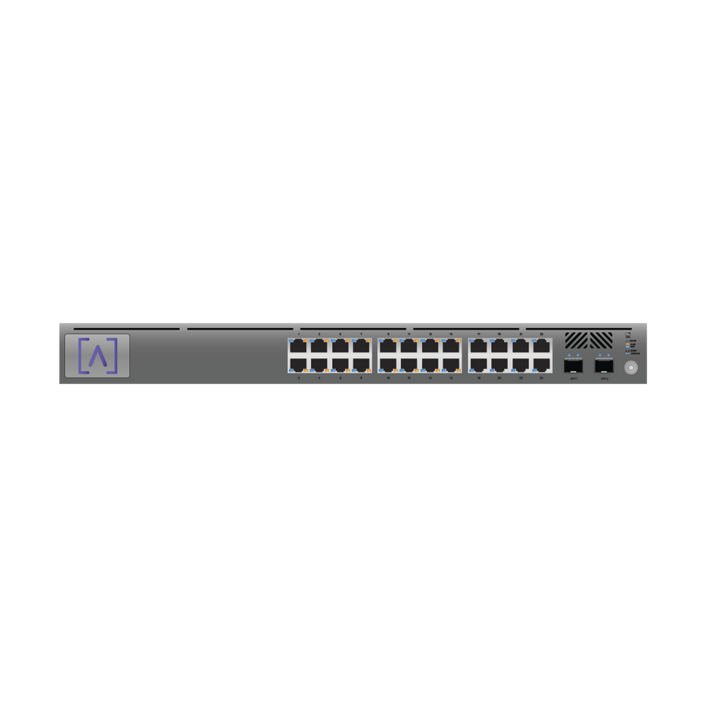 Managed Gigabit PoE+ Switch / 24 ports 10/100/1000 Mbps + 2 SFP Uplink Ports / Up to 240W / Alta Labs Cloud.