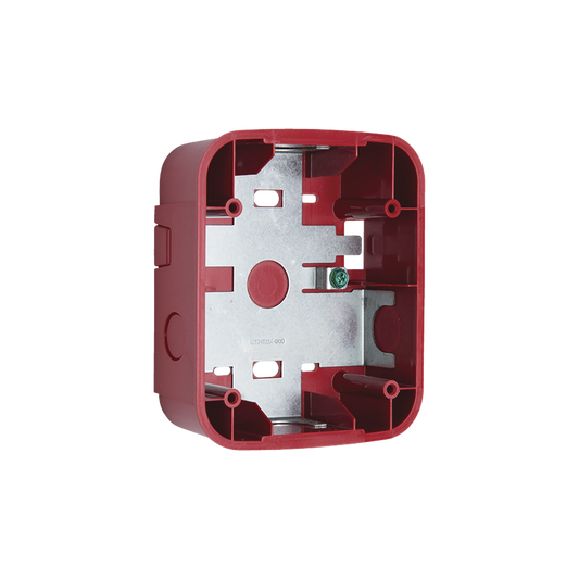 Red surface mount back box for wall installations, New Modern and Elegant Design