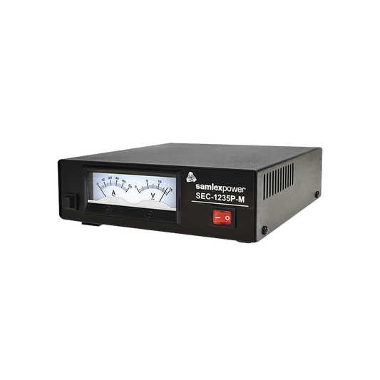 30 Amp Switching Power Supply with Backlit Meter  120/220 VCA