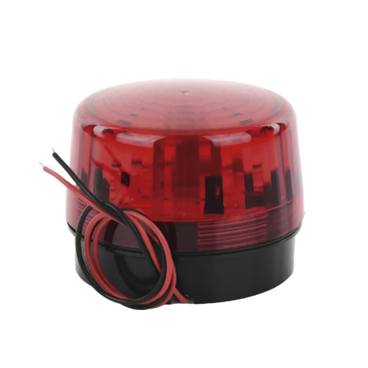 Strobe with 35 high brightness leds with the option of 9v battery backup