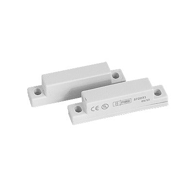 Door and Window Magnetic Contact Switch, White Color, UL and CE Certifications