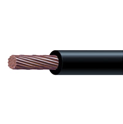 8 AWG  black color wire, copper conductor. PVC insulation, flame retardant.