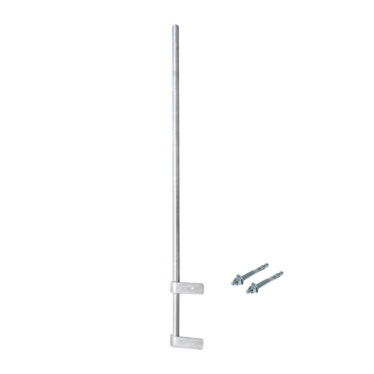 1.5 m Lightweight Mast for Wall (Diameter 1 1/4") with Wall Attachment Hardware