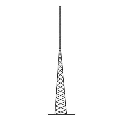 Self-Supporting tower 80 ft (24 m). SSV HEAVY DUTY Series